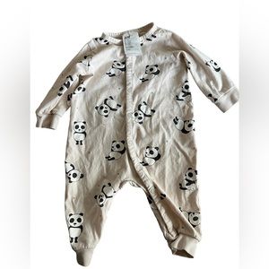 H&M Panda Button Sleeper & Leggings Bundle